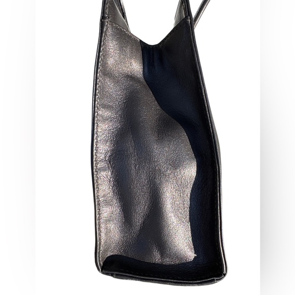 Coach Vintage 1998 HTF Pearlized Grey Nappa Leather Mini Tote Made in Italy 6108 - Picture 8 of 14